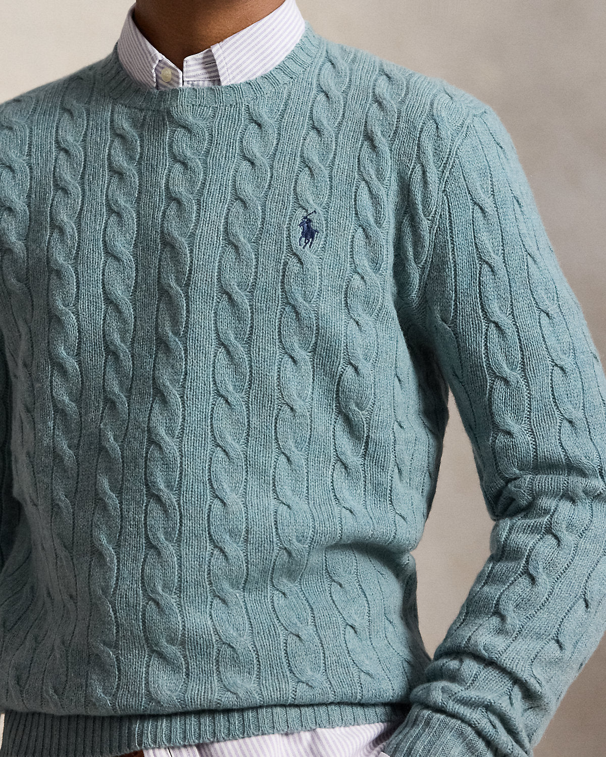 Cable-Knit Wool-Cashmere Sweater
