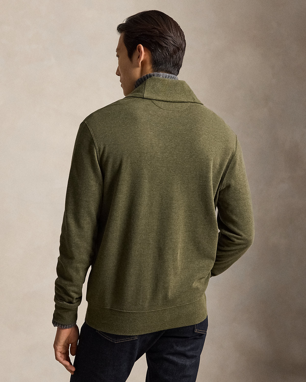 Luxury Jersey Shawl-Collar Cardigan