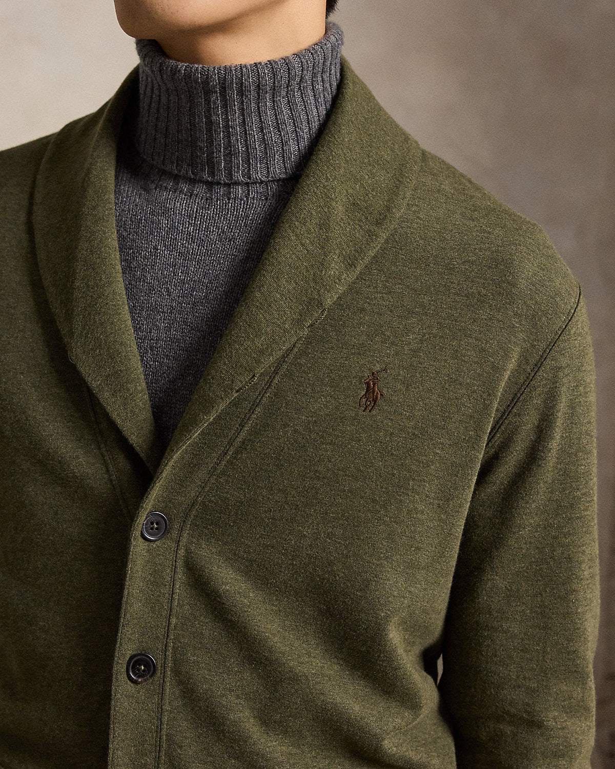 Luxury Jersey Shawl-Collar Cardigan