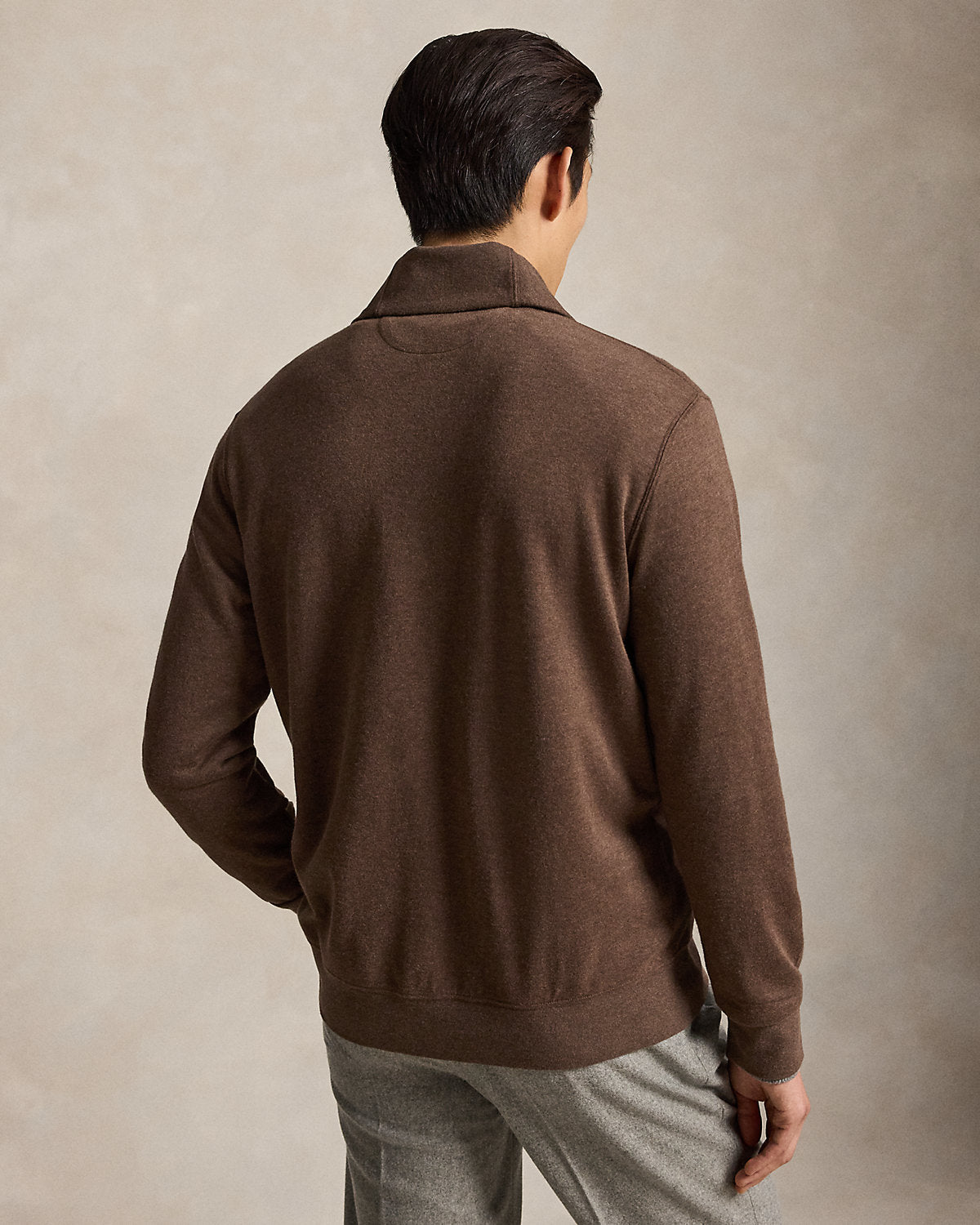 Luxury Jersey Shawl-Collar Cardigan