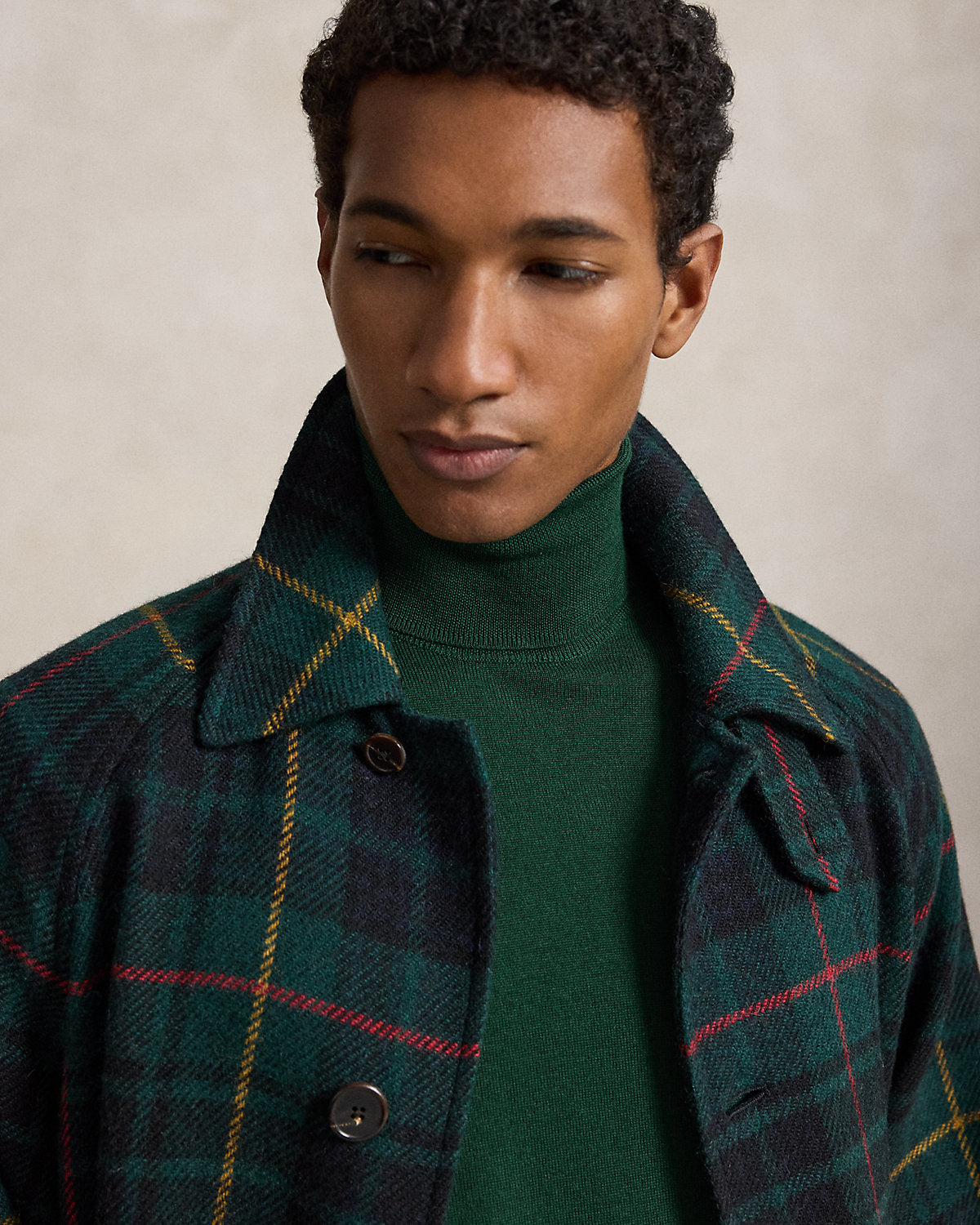 Washable Wool Turtleneck Sweater