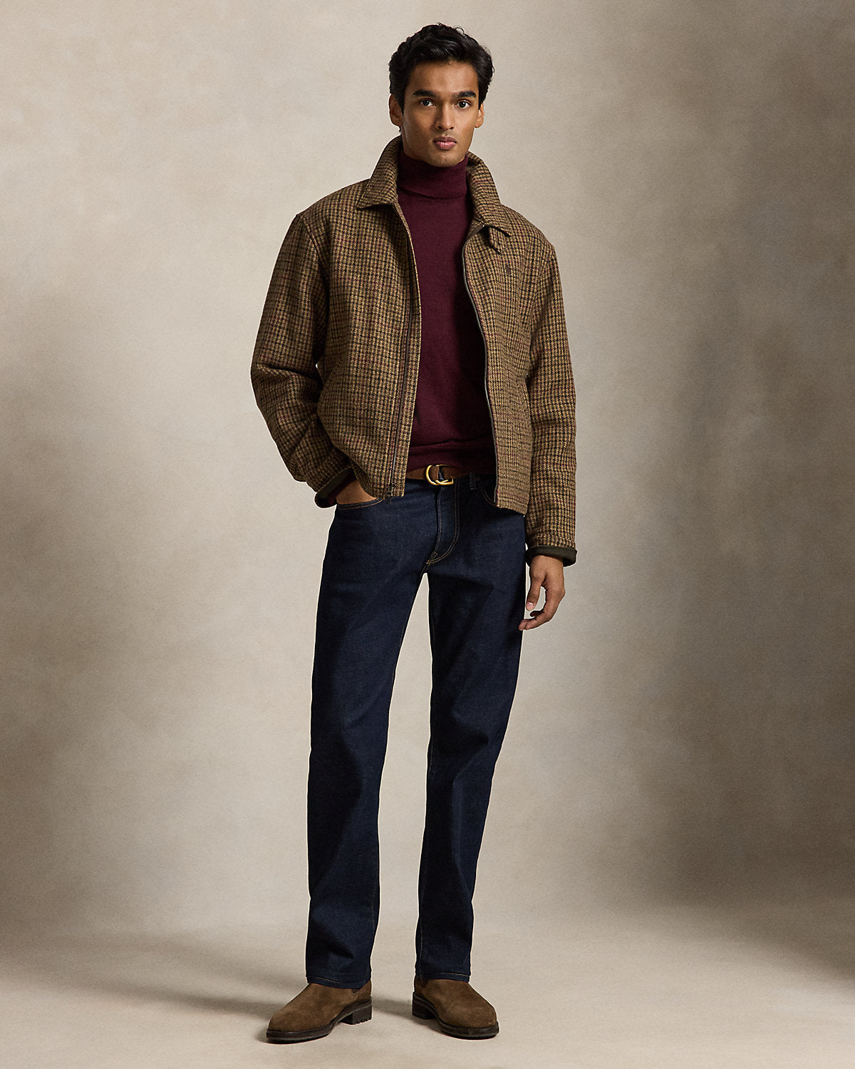 Washable Wool Turtleneck Sweater
