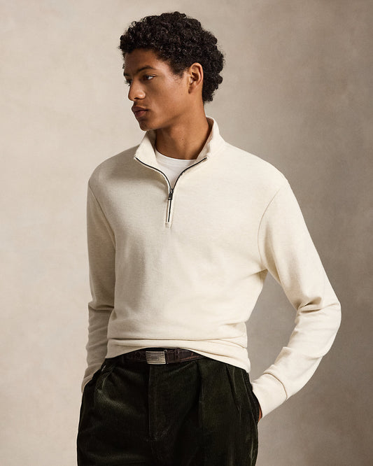 Textured Quarter-Zip Pullover