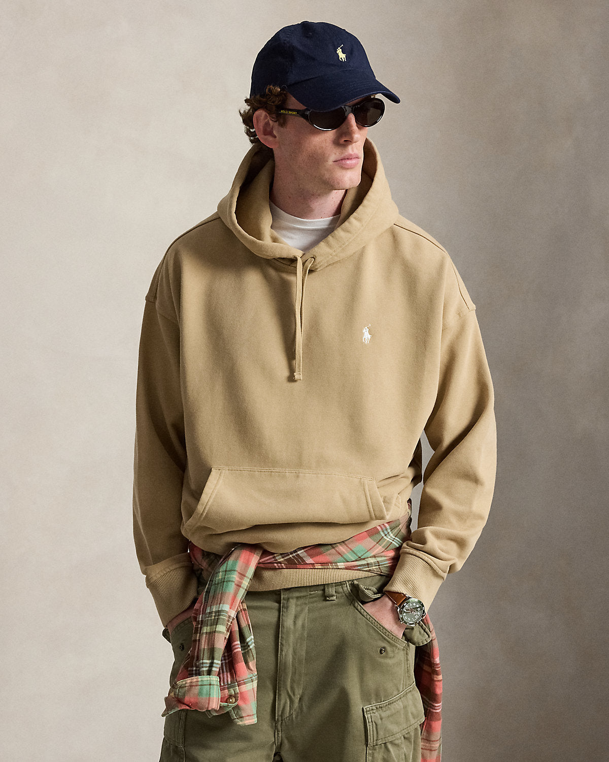 Relaxed Fit Logo Fleece Hoodie