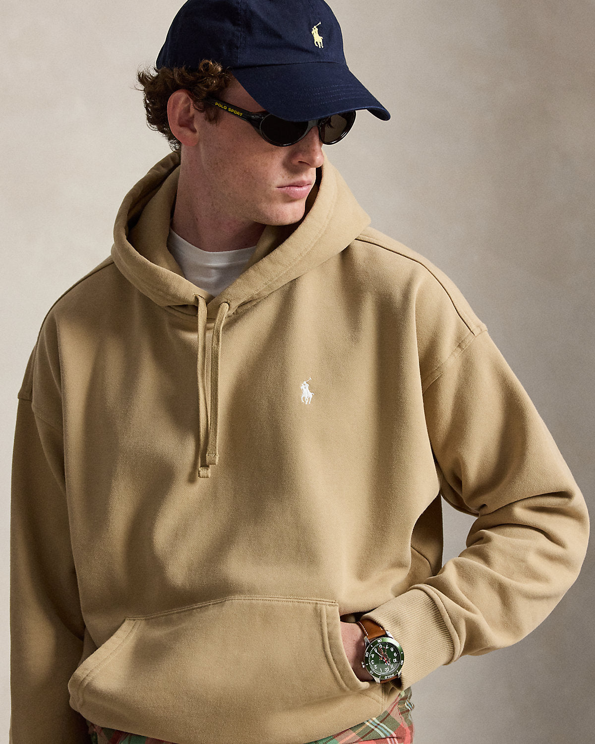 Relaxed Fit Logo Fleece Hoodie