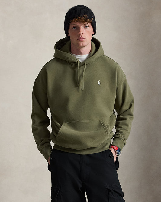 Relaxed Fit Logo Fleece Hoodie