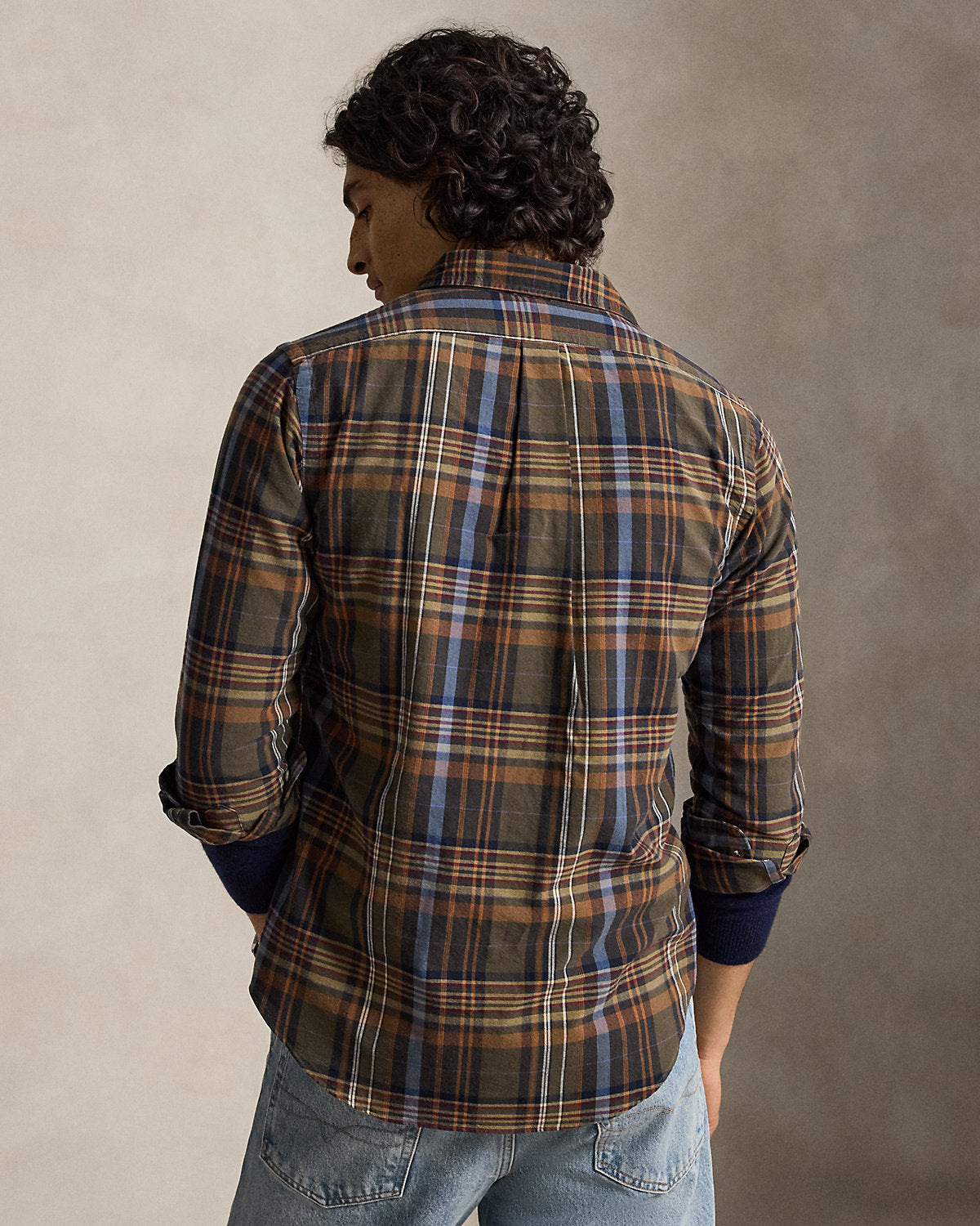 Classic Fit Plaid Oxford Shirt