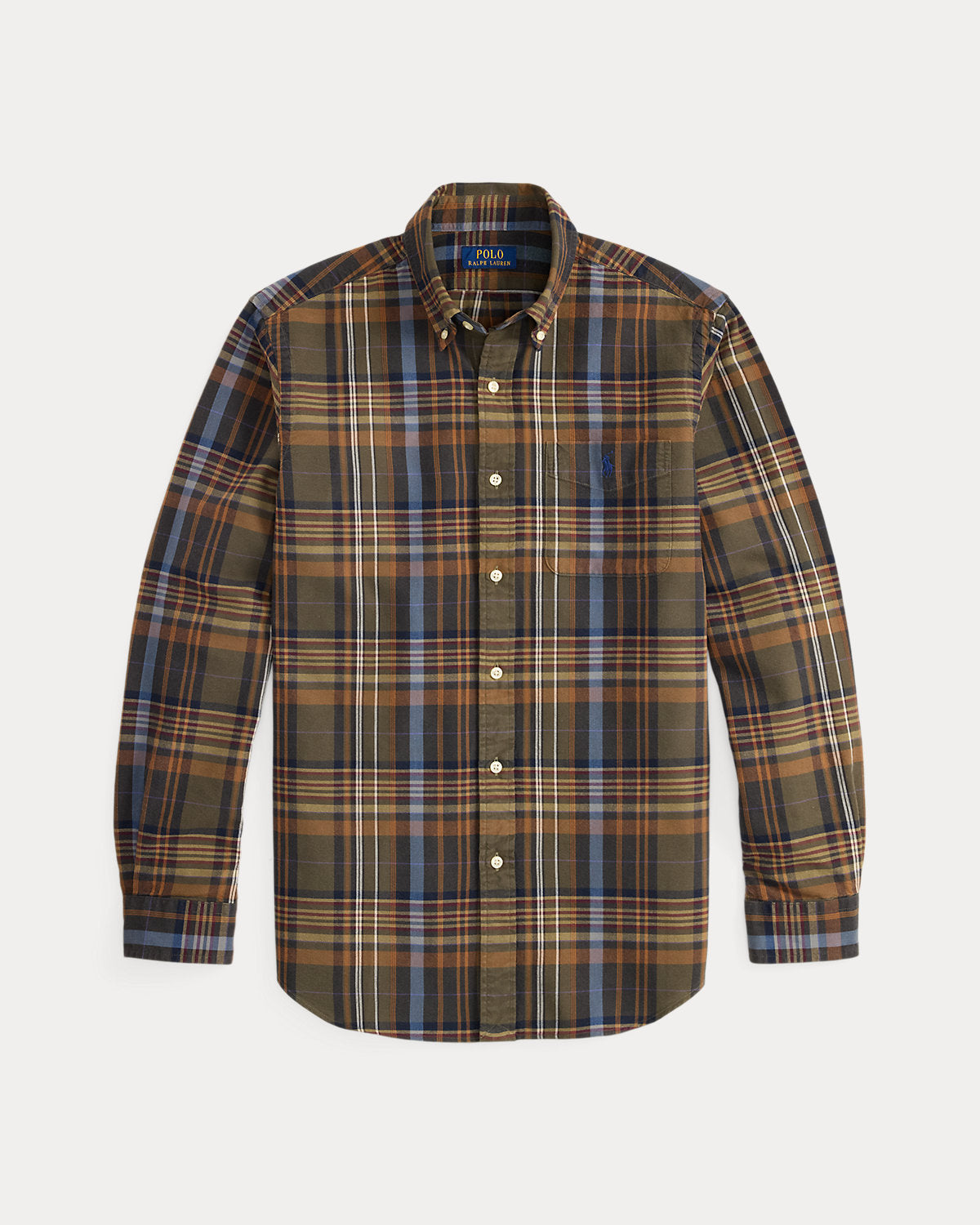 Classic Fit Plaid Oxford Shirt
