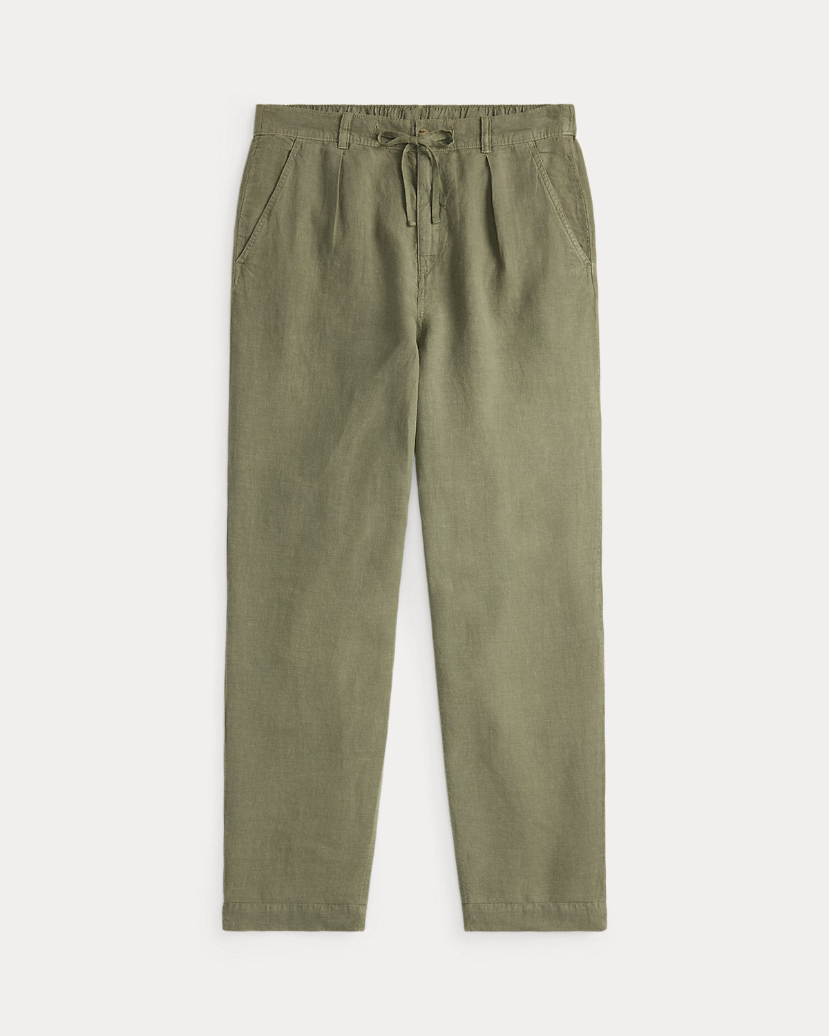 Lateef Relaxed Fit Pleated Linen Pant