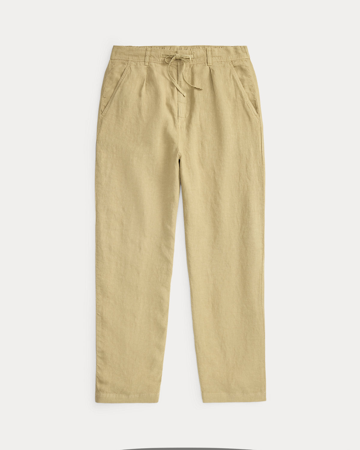 Lateef Relaxed Fit Pleated Linen Pant