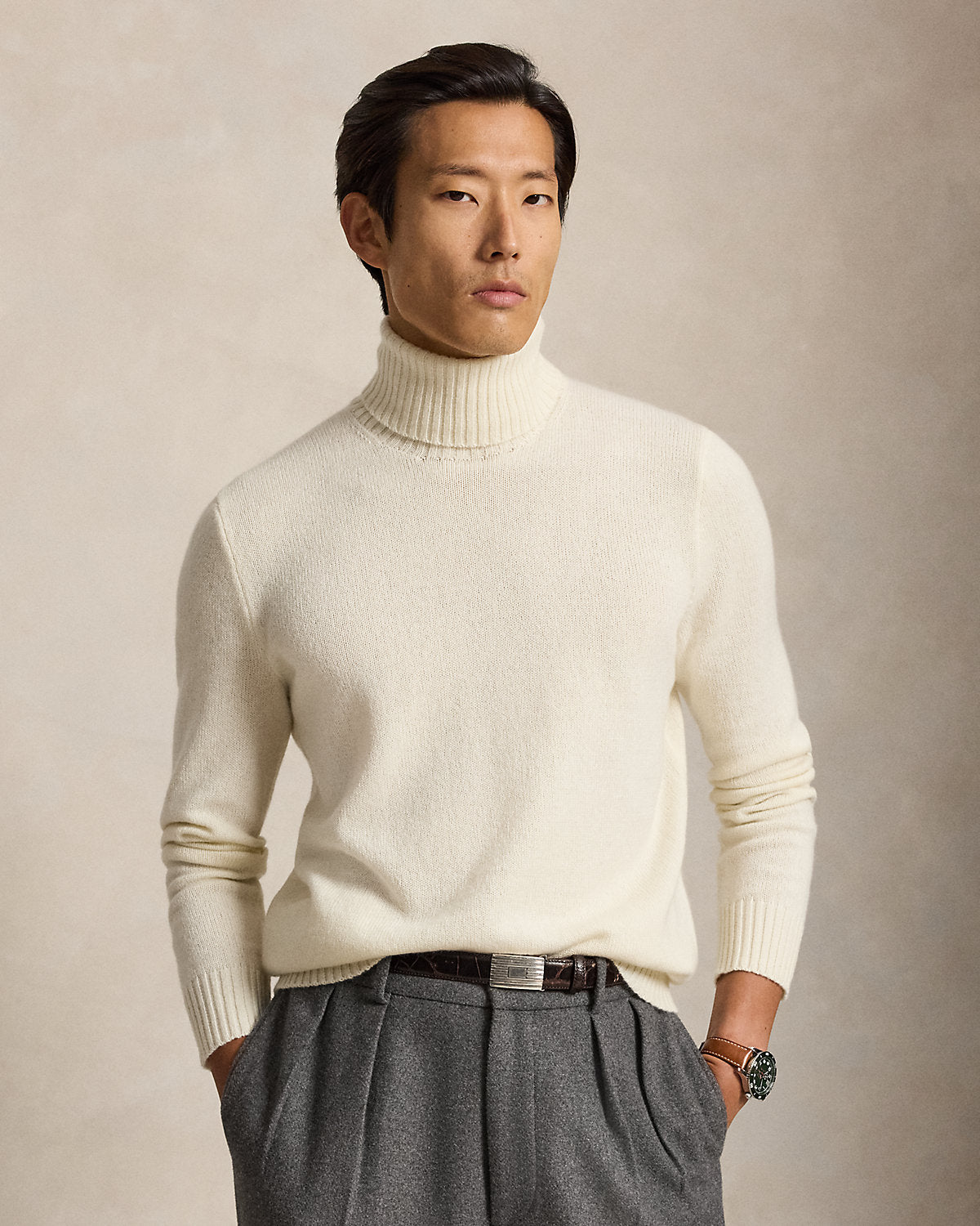 Men's Cashmere Turtleneck Sweater