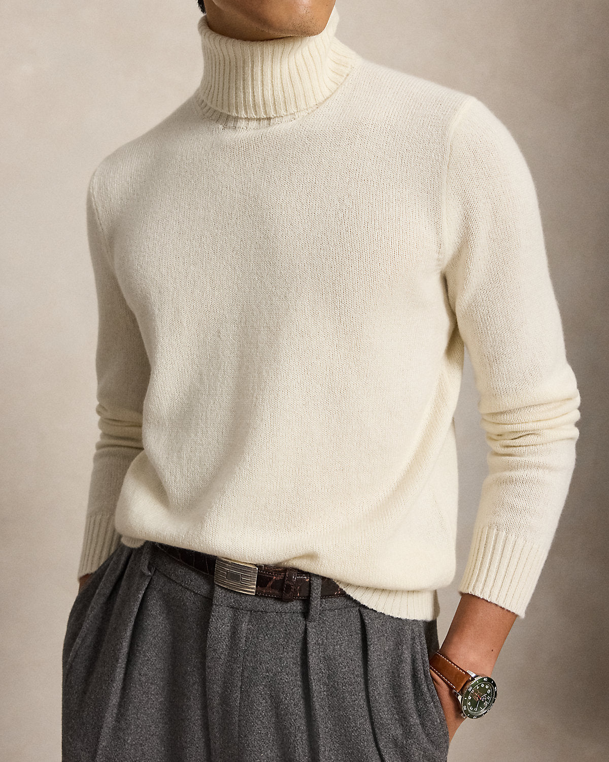Men's Cashmere Turtleneck Sweater