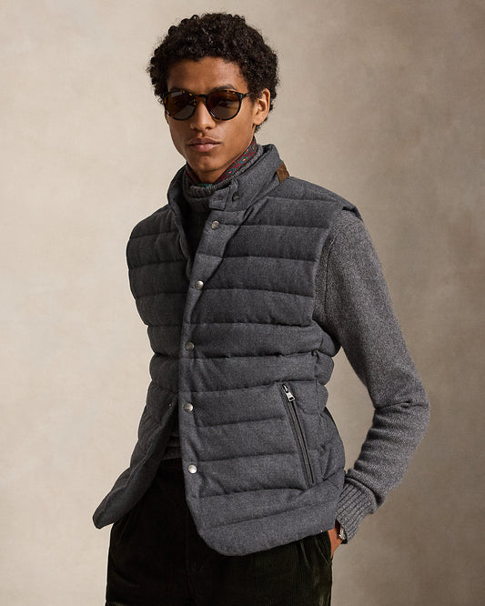 The Stanwood Wool-Blend Down Vest