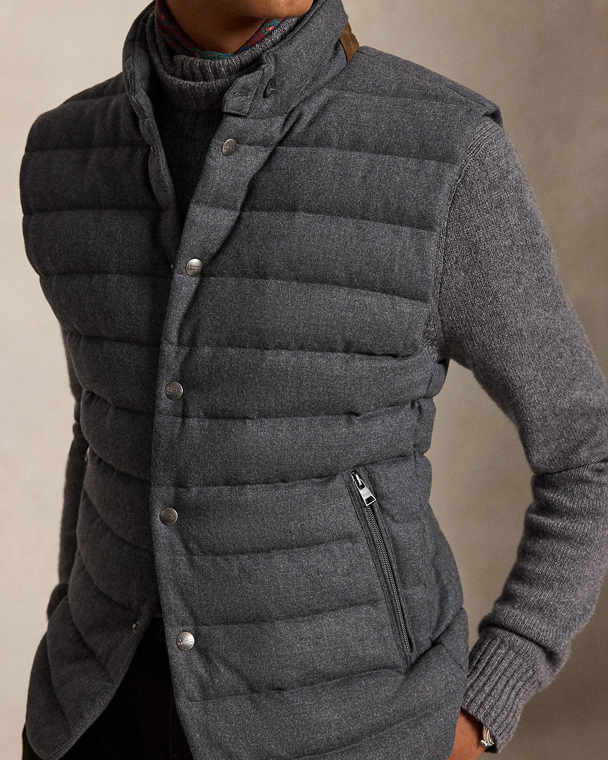 The Stanwood Wool-Blend Down Vest