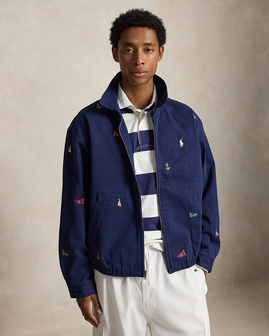 The Nautical-Embroidered Big Jacket