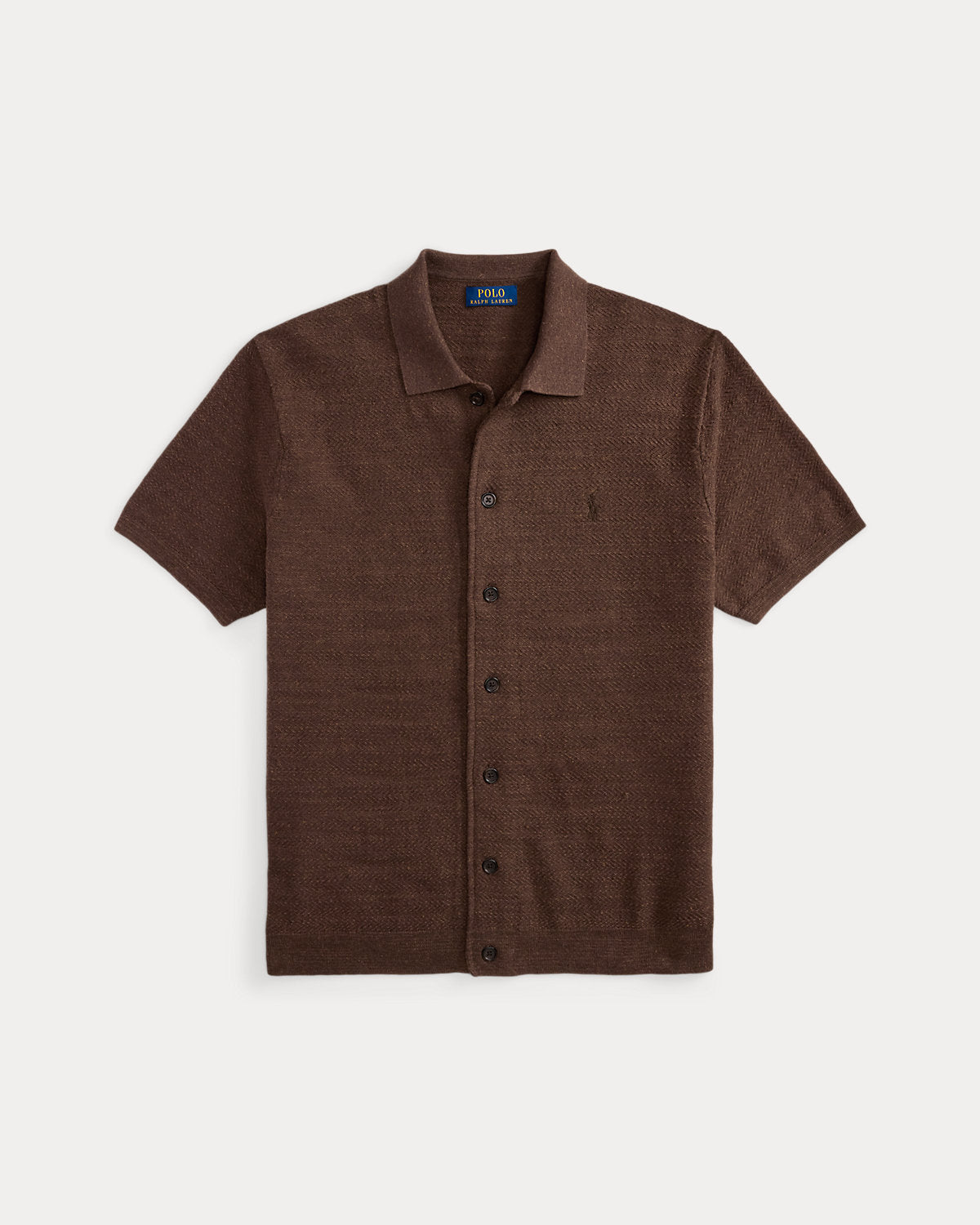 Cotton-Linen Camp Shirt Sweater