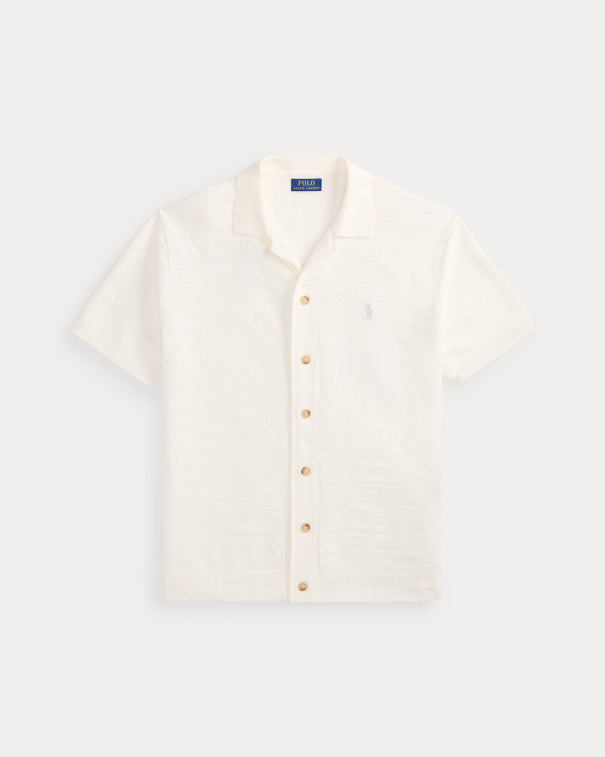 Cotton-Linen Camp Shirt Sweater