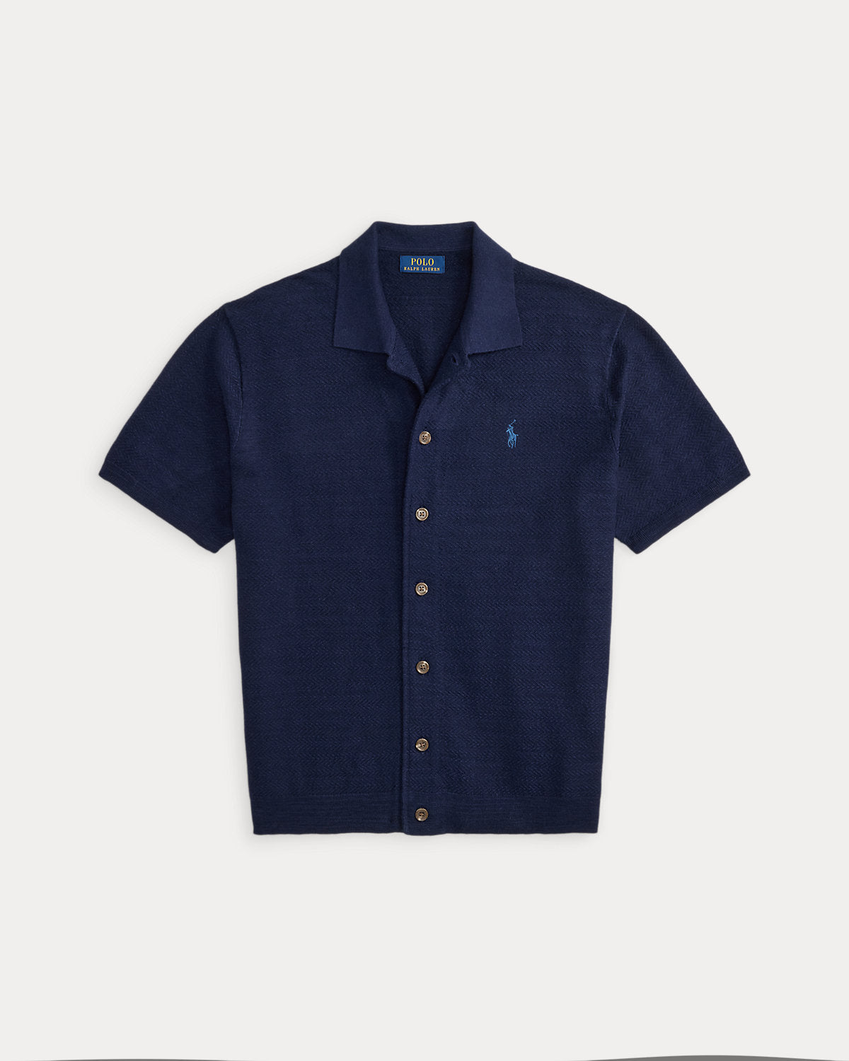 Cotton-Linen Camp Shirt Sweater