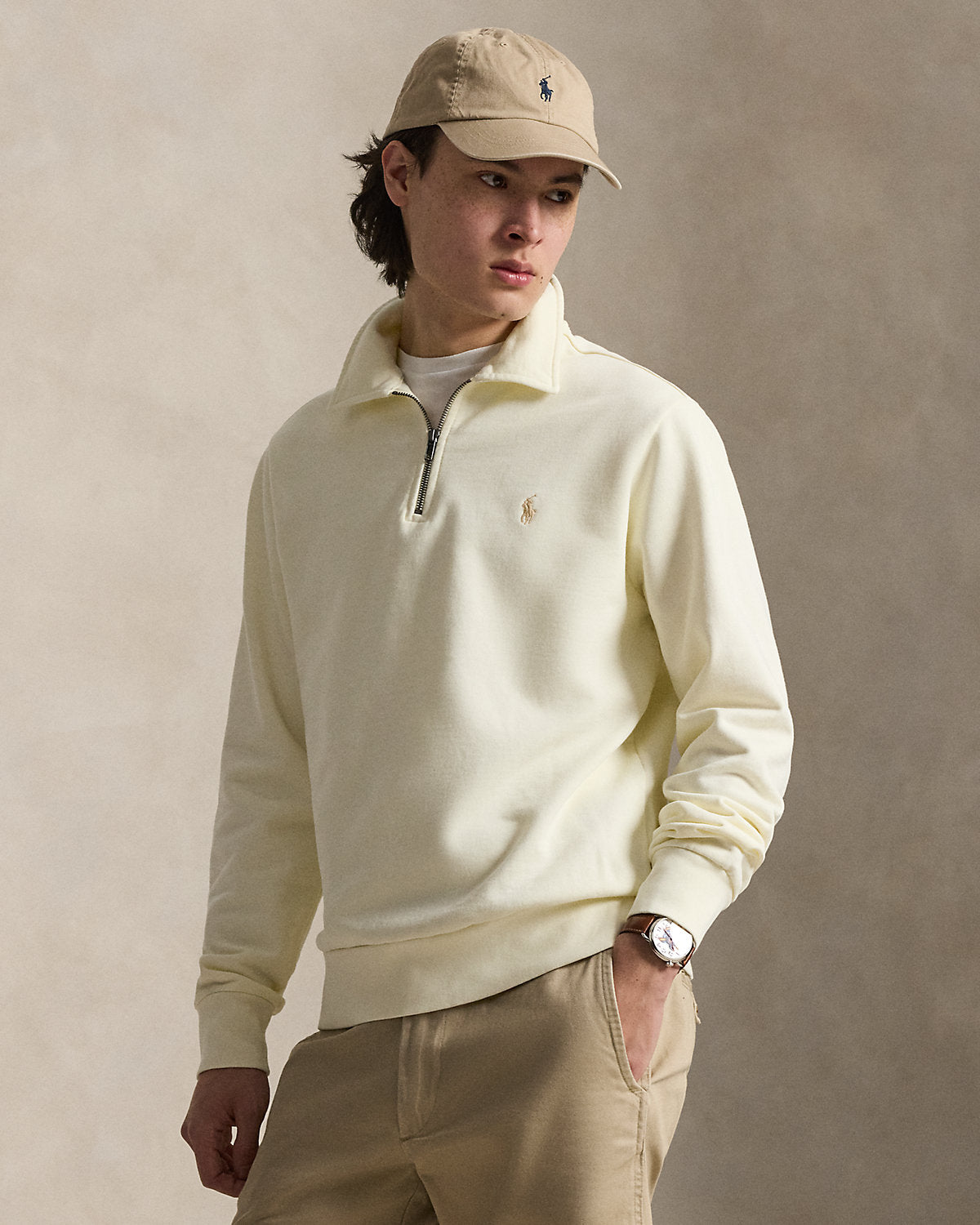 Loopback Fleece Quarter-Zip Sweatshirt