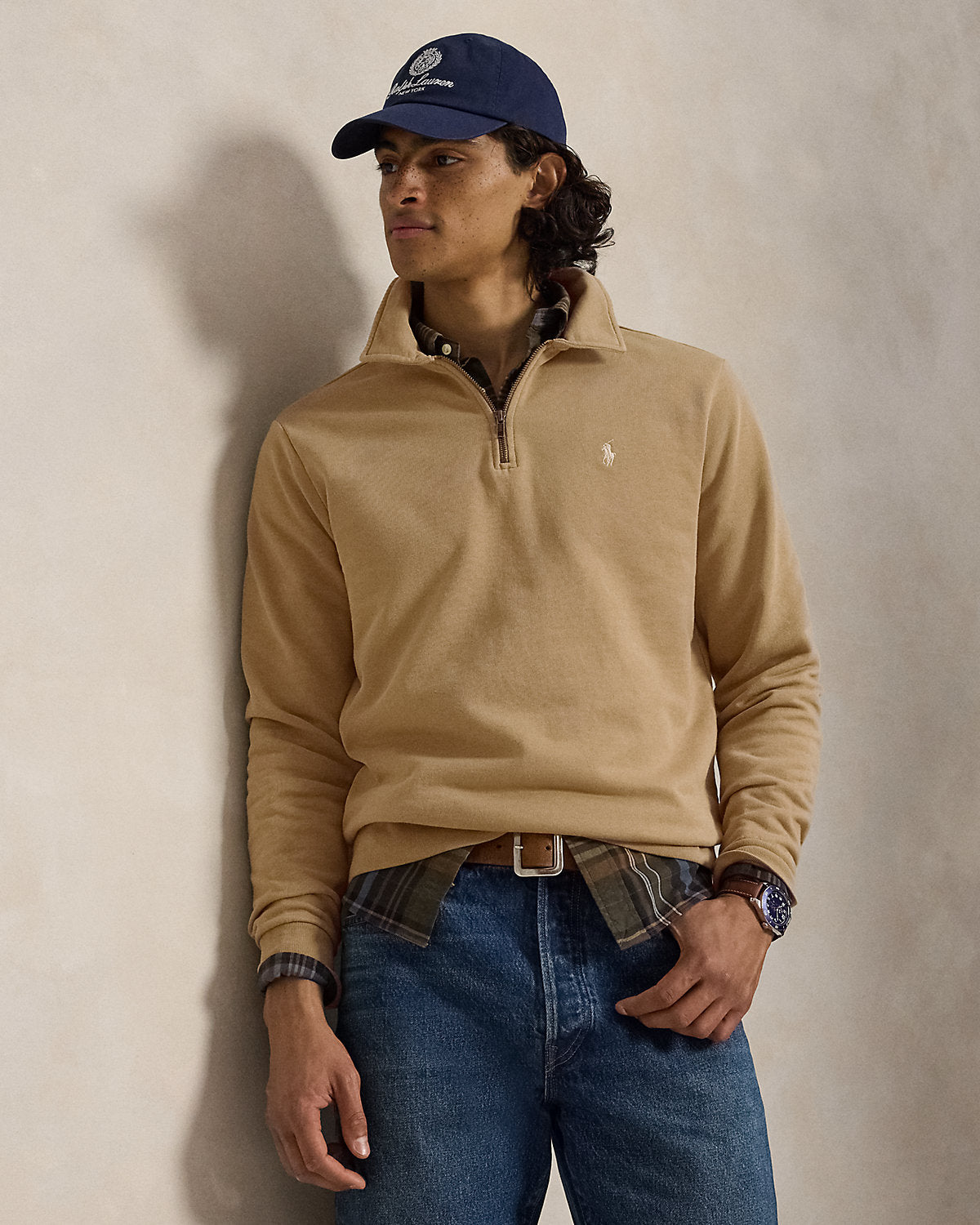 Loopback Fleece Quarter-Zip Sweatshirt