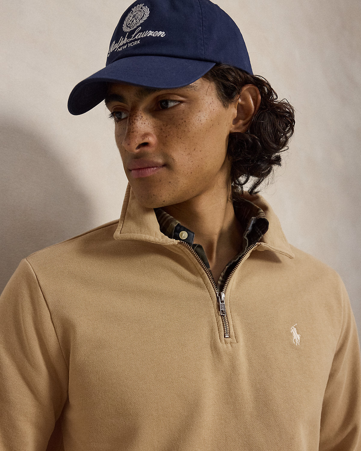 Loopback Fleece Quarter-Zip Sweatshirt