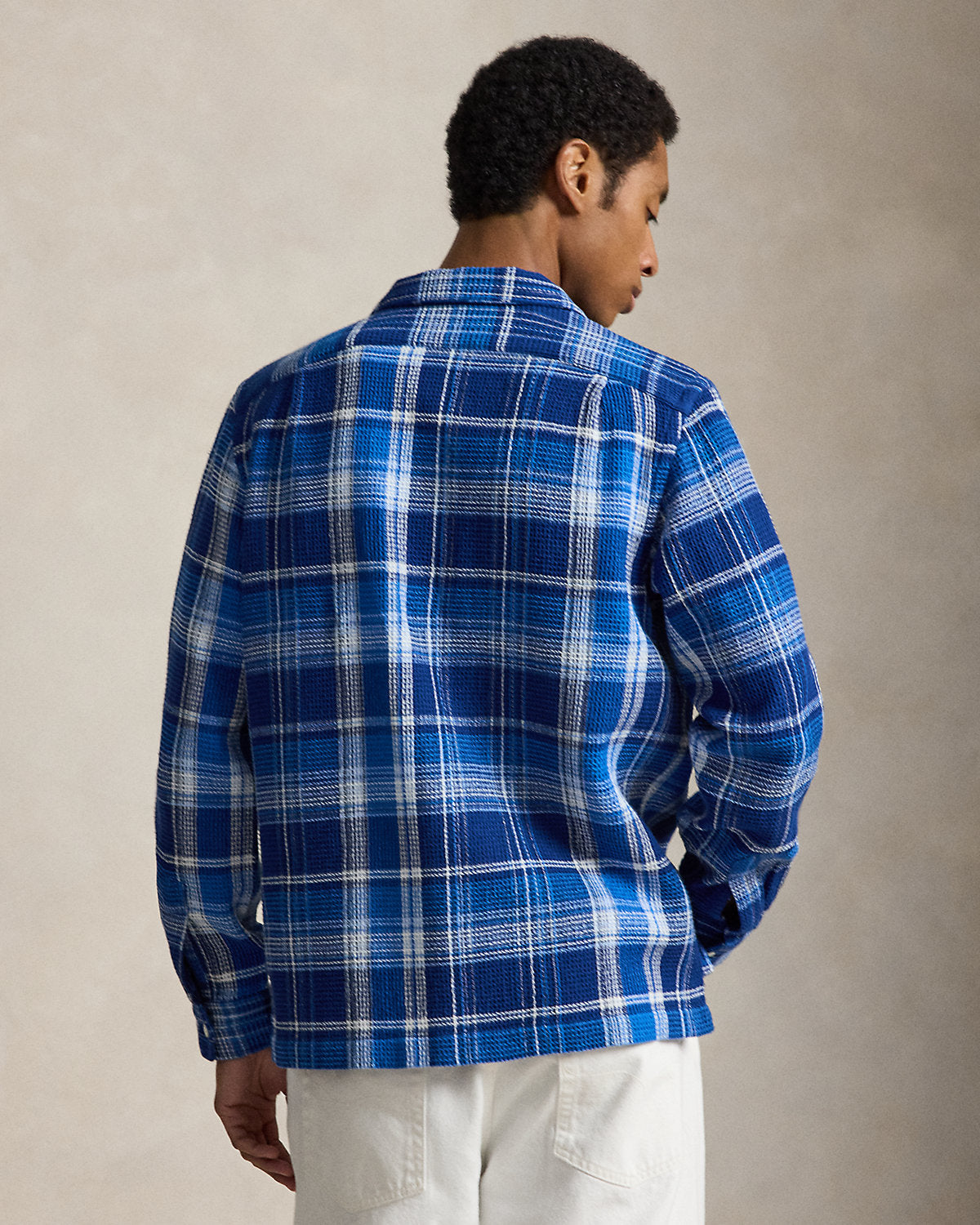 Classic Fit Plaid Textured Shirt