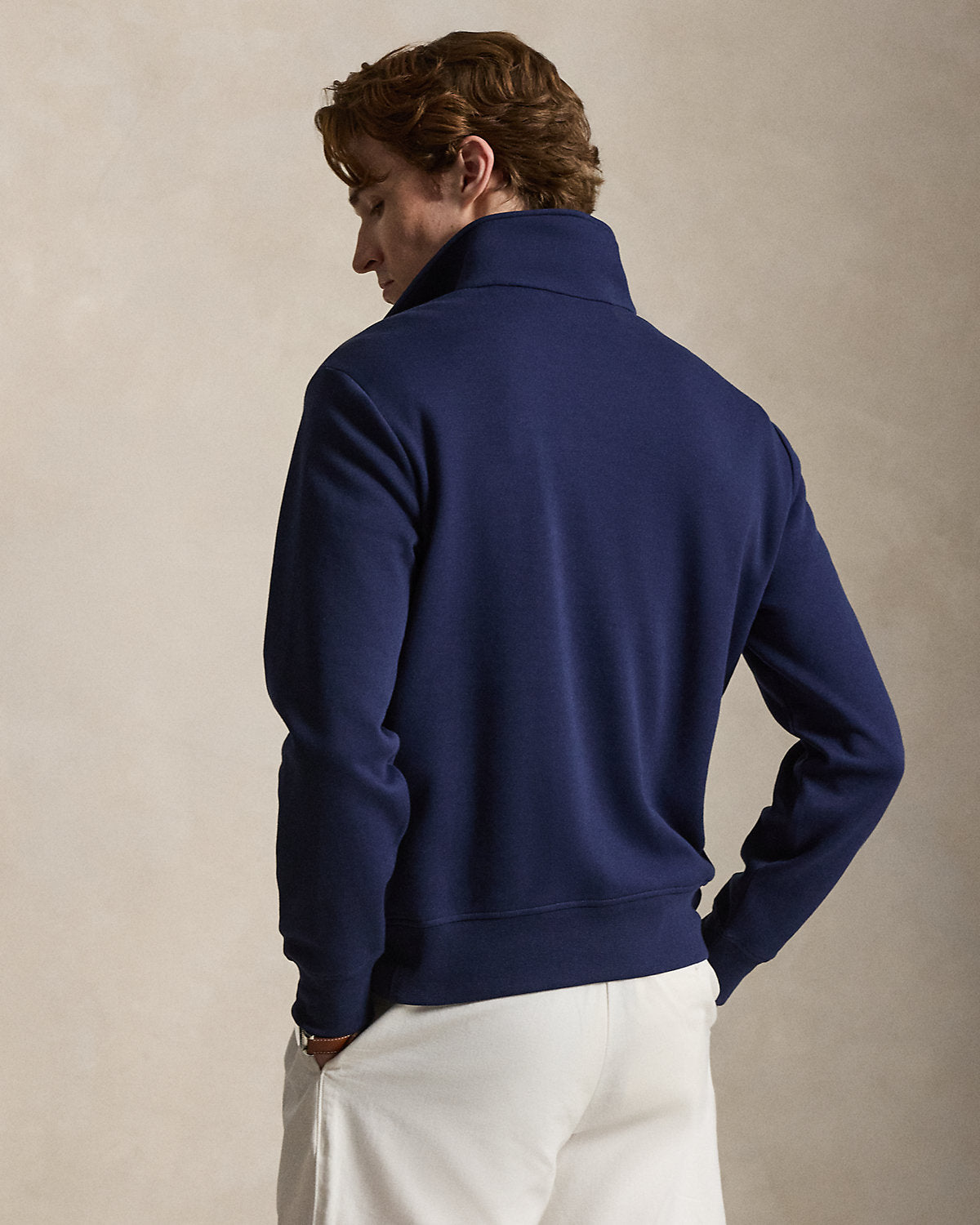 Double-Knit Quarter-Zip Sweatshirt