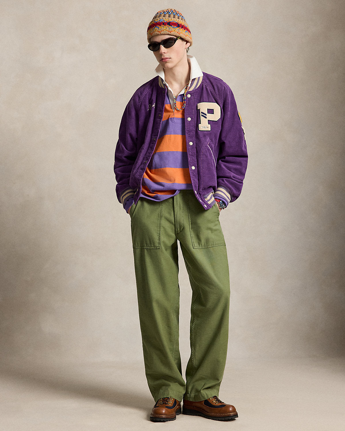 Corduroy Letter Jacket