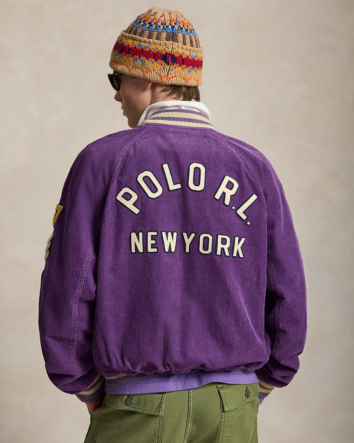 Corduroy Letter Jacket
