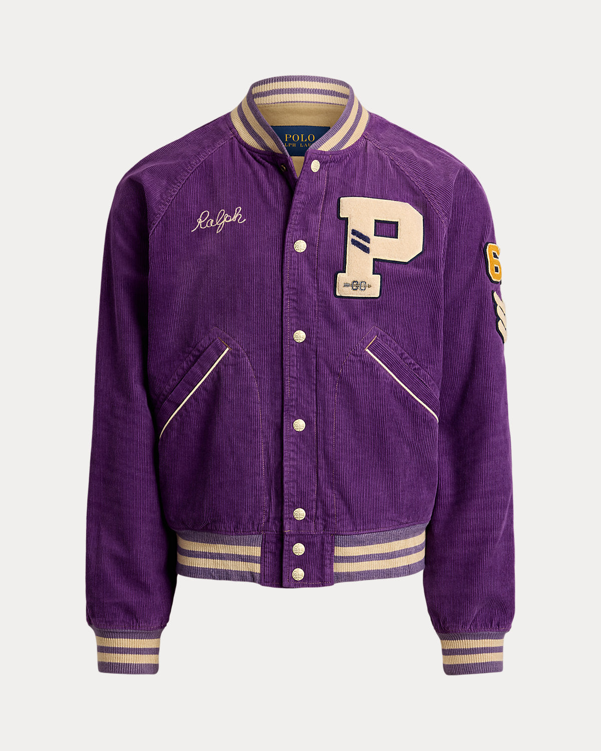 Corduroy Letter Jacket