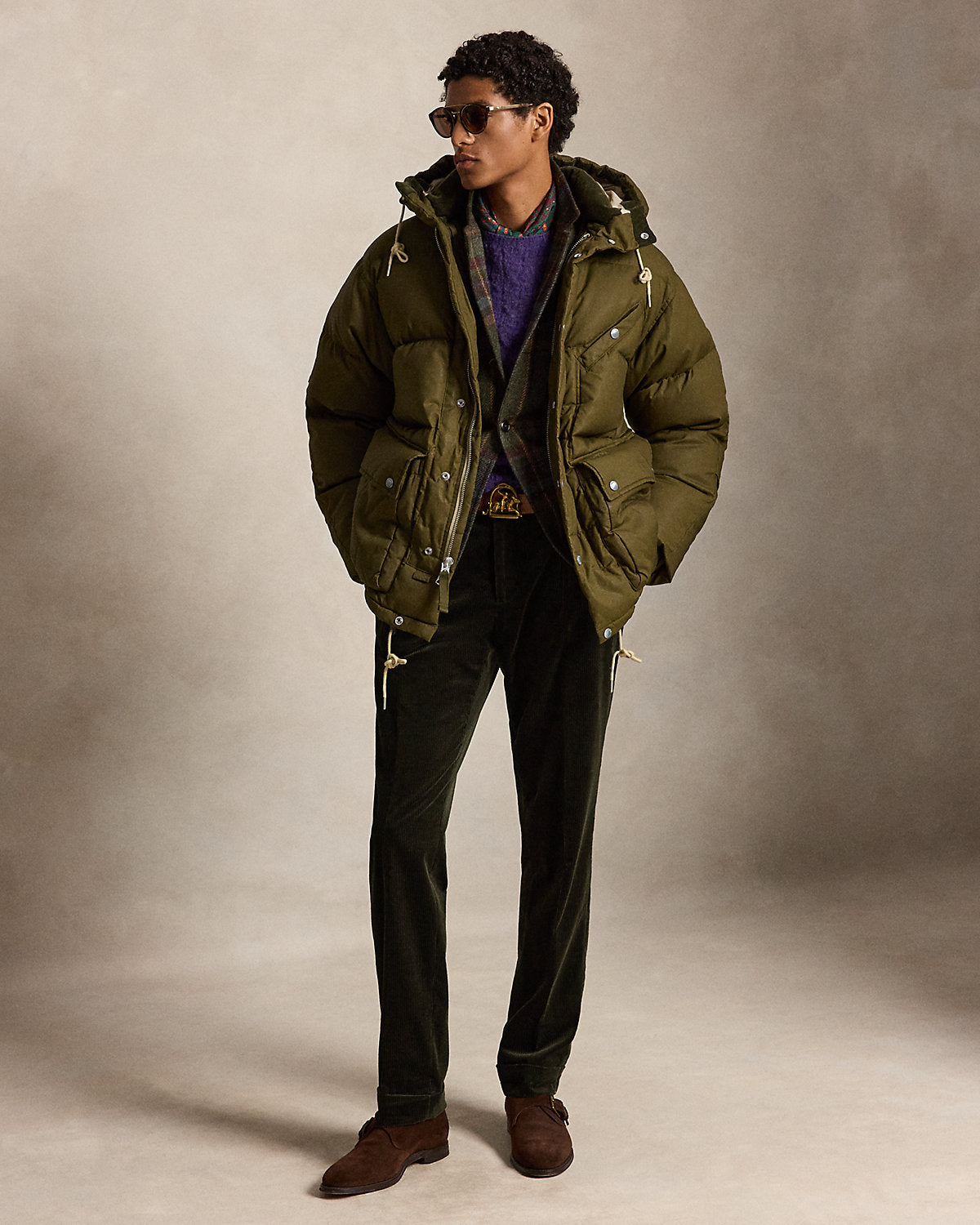 The Baden Oilcloth Down Jacket