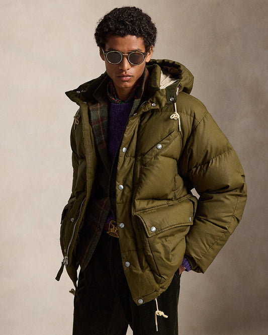 The Baden Oilcloth Down Jacket