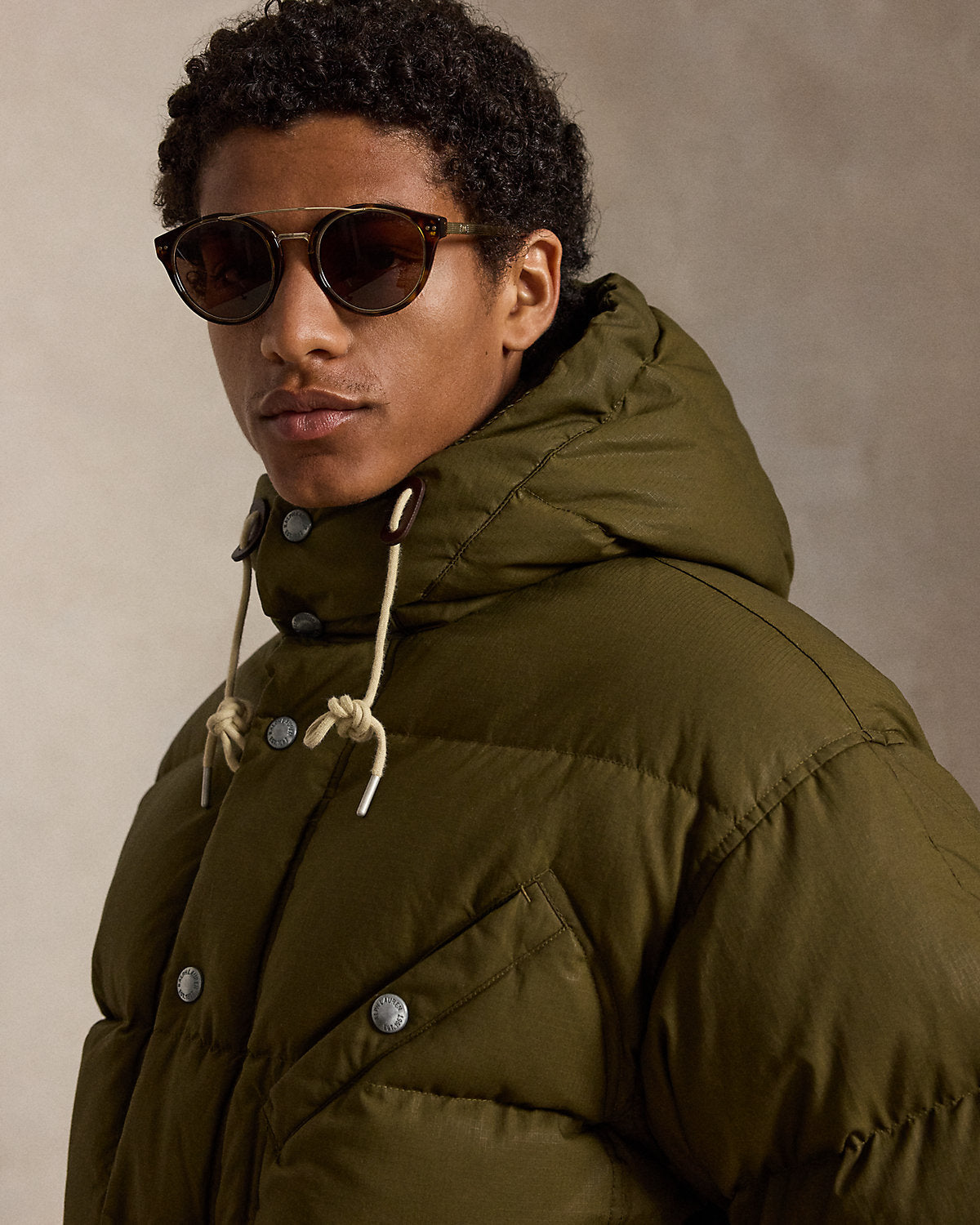 The Baden Oilcloth Down Jacket