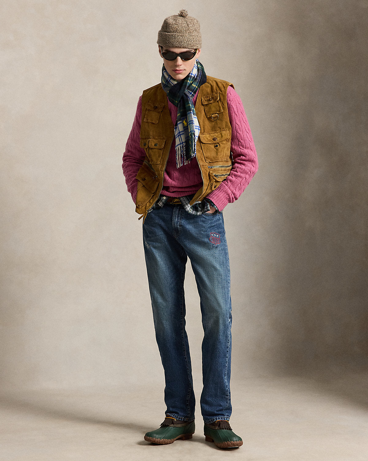 Suede Utility Vest