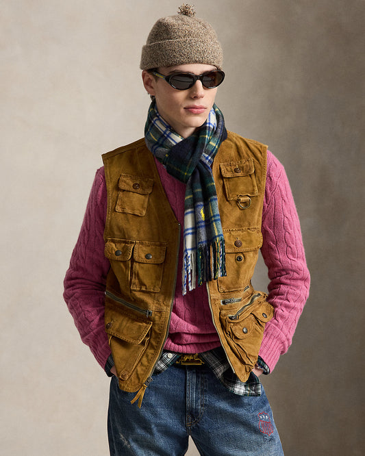 Suede Utility Vest
