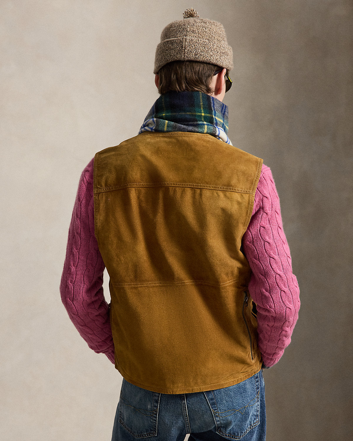 Suede Utility Vest