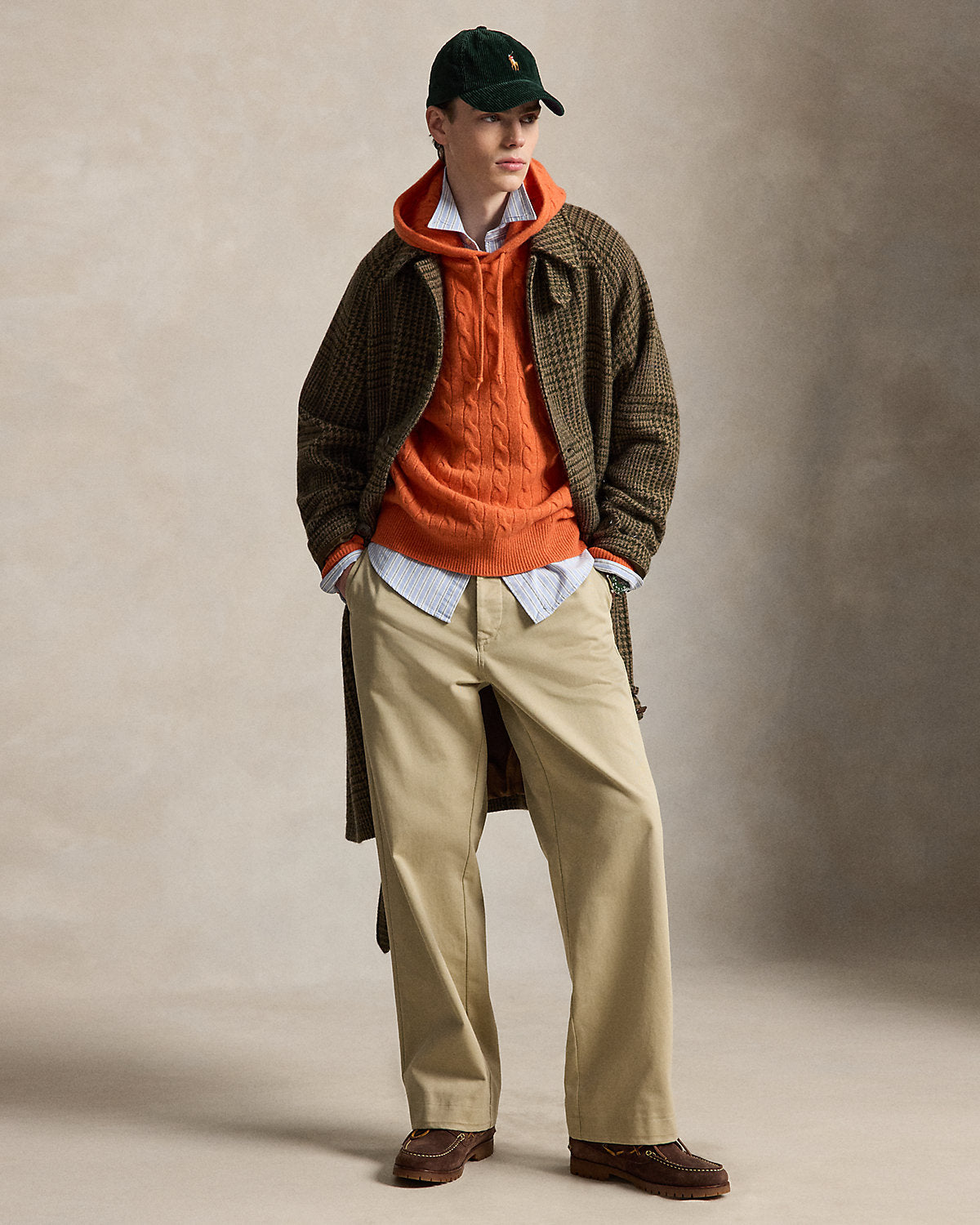 Cable-Knit Wool-Cashmere Hooded Sweater