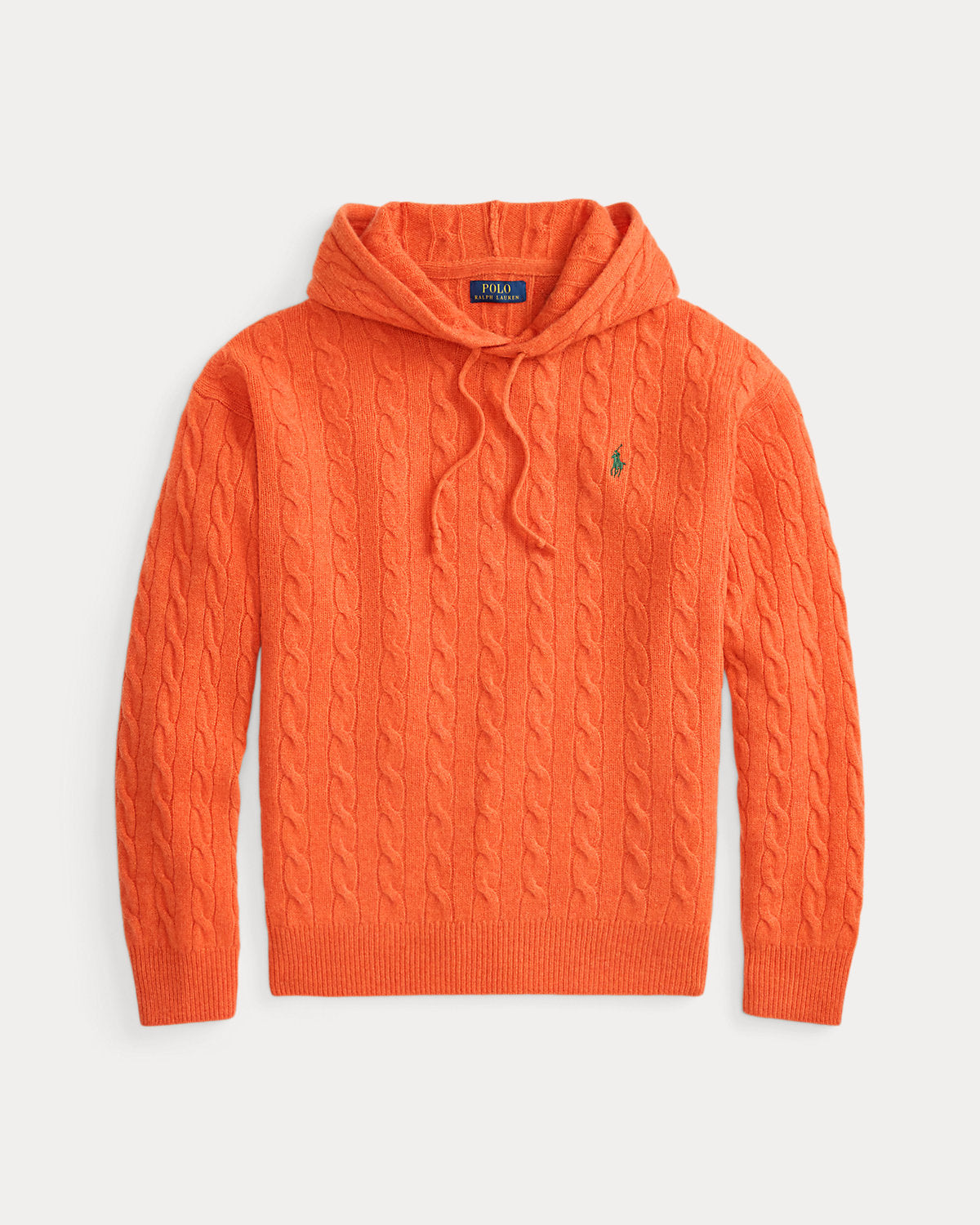 Cable-Knit Wool-Cashmere Hooded Sweater