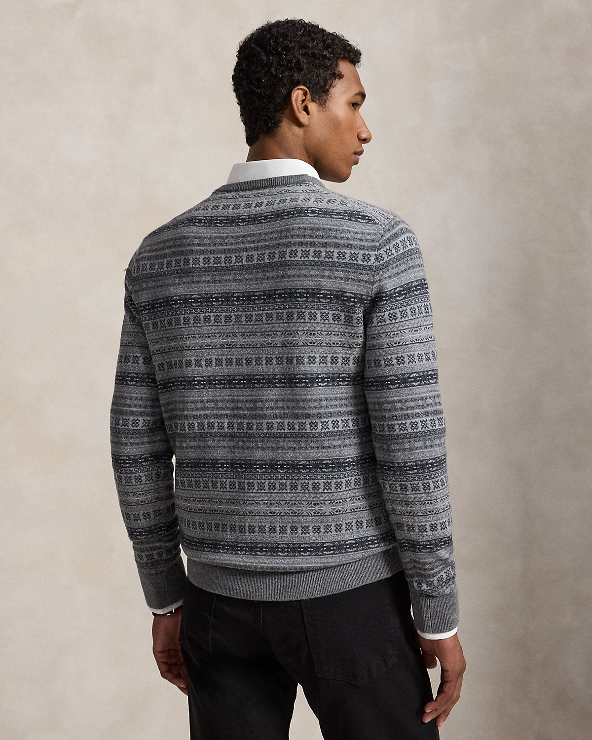 Fair Isle Washable Wool Sweater