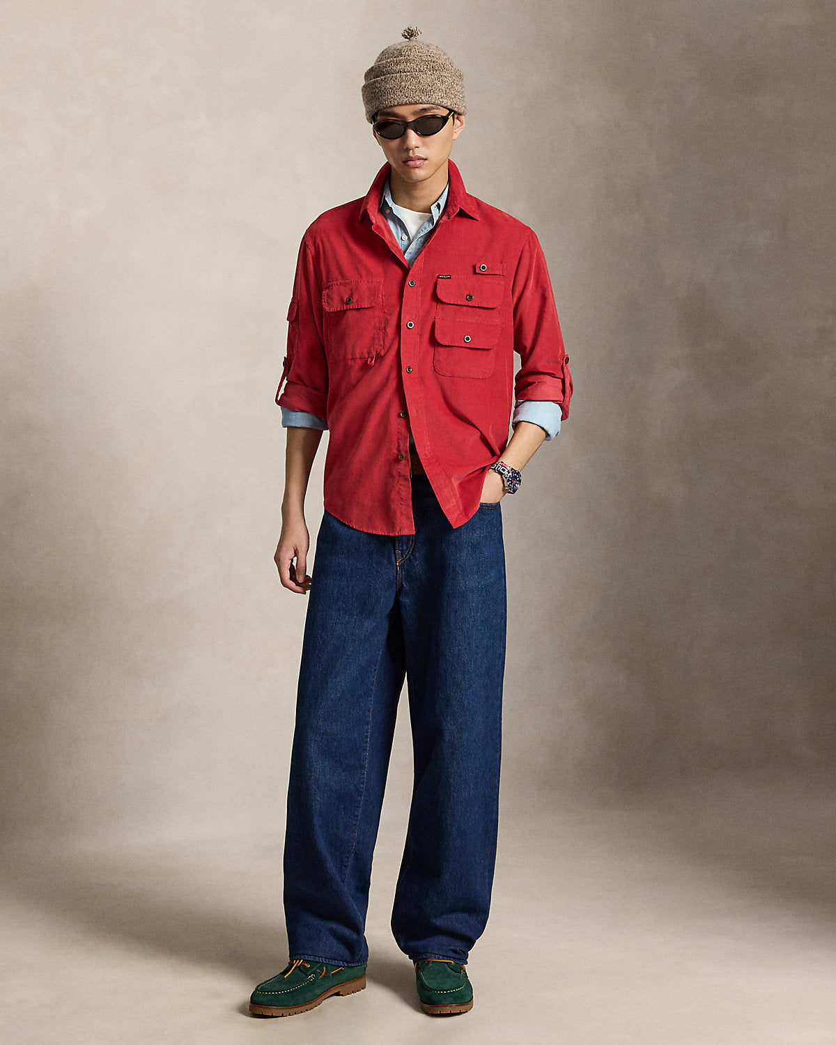 Classic Fit Corduroy Utility Shirt