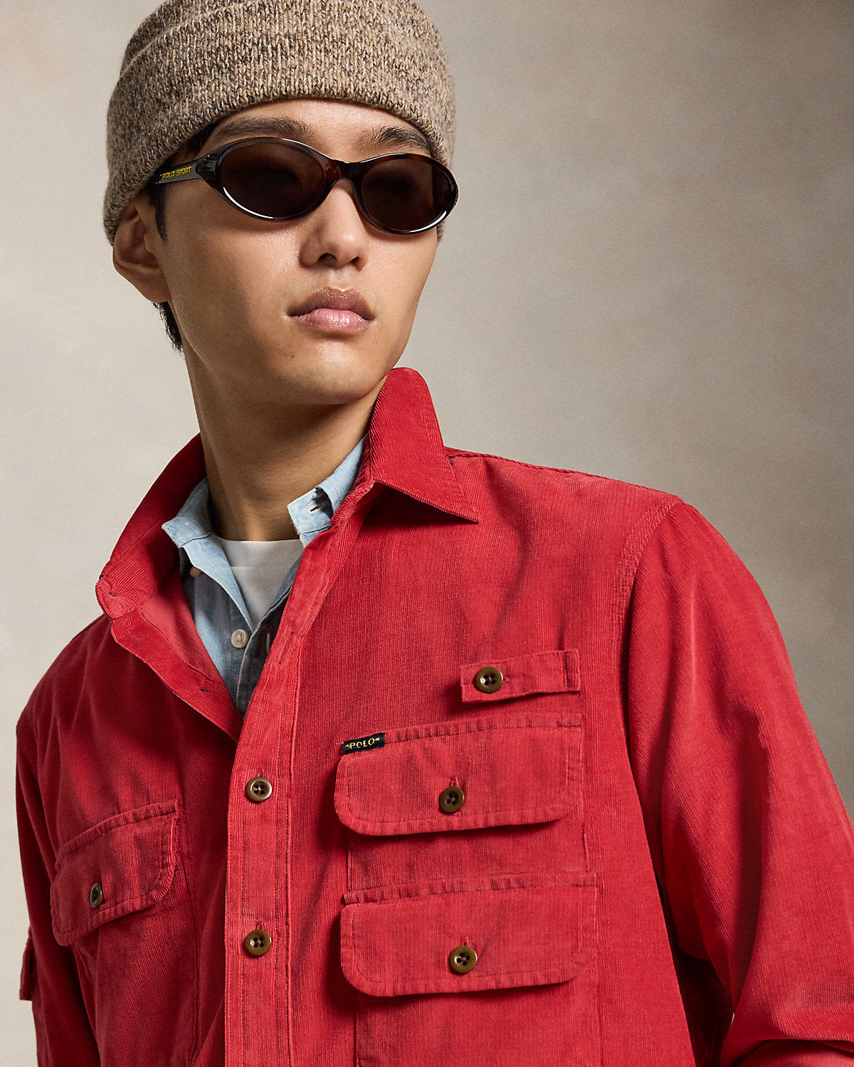 Classic Fit Corduroy Utility Shirt