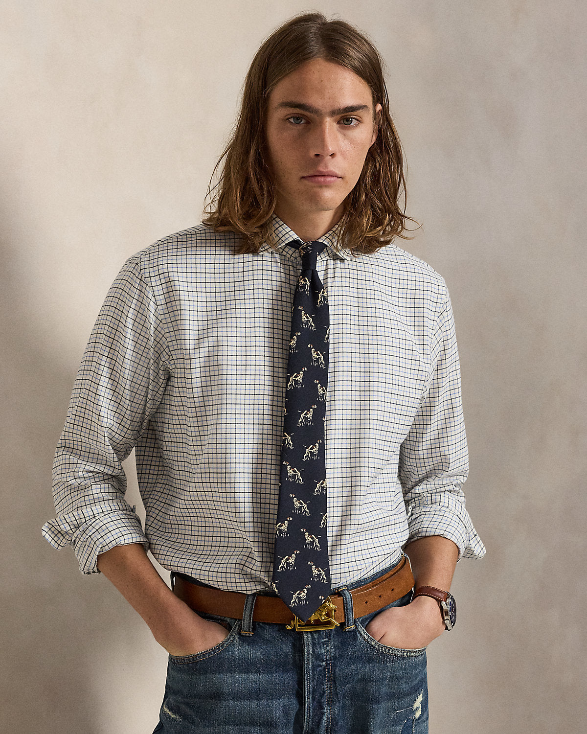 Classic Fit Tattersall Twill Shirt