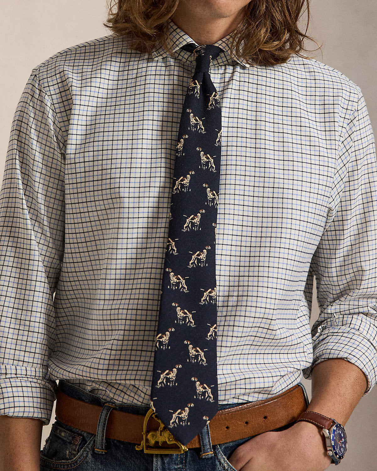 Classic Fit Tattersall Twill Shirt