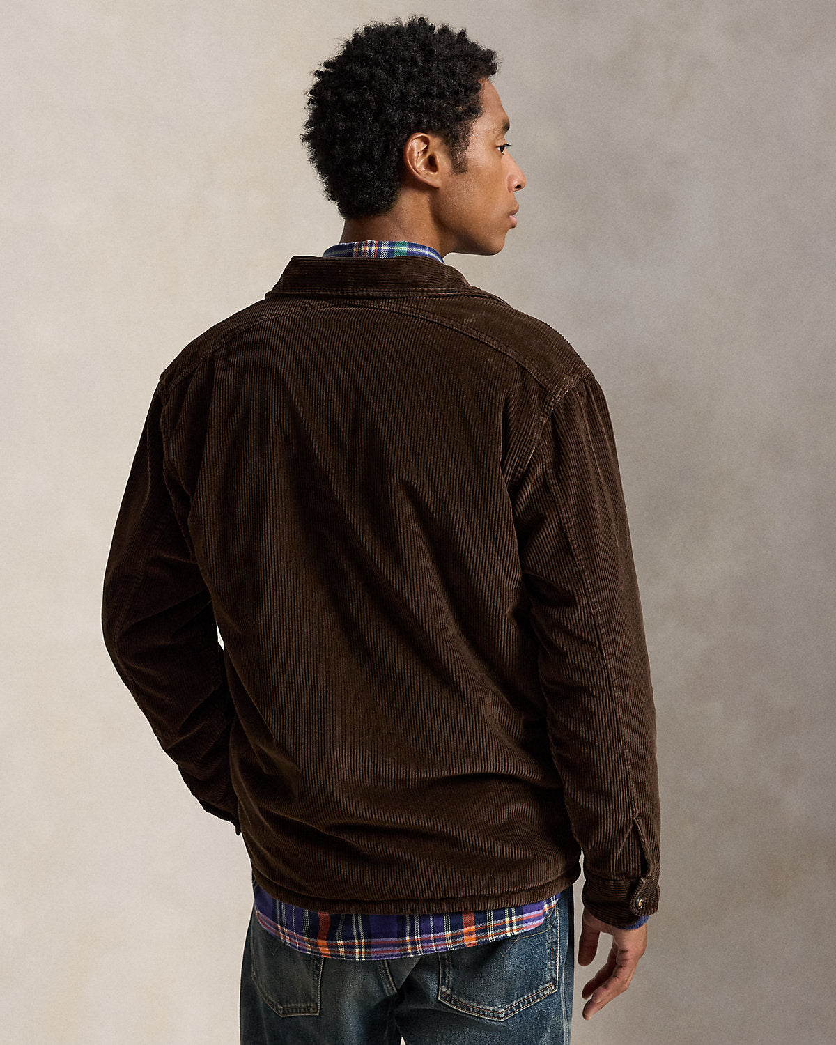 Fleece-Lined Corduroy Overshirt