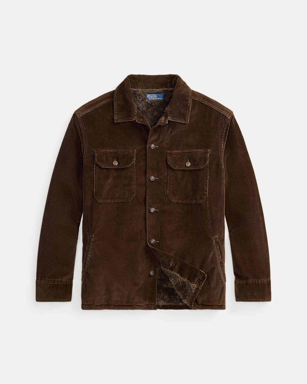 Fleece-Lined Corduroy Overshirt