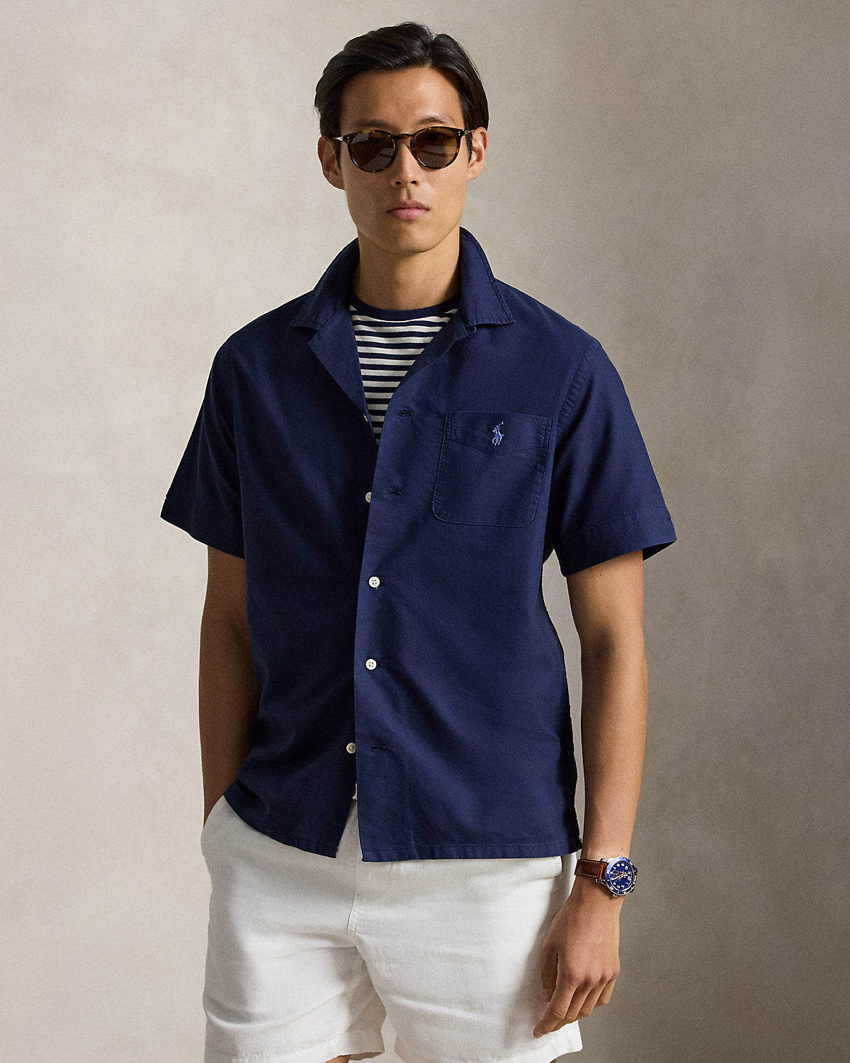 Classic Fit Garment-Dyed Oxford Shirt