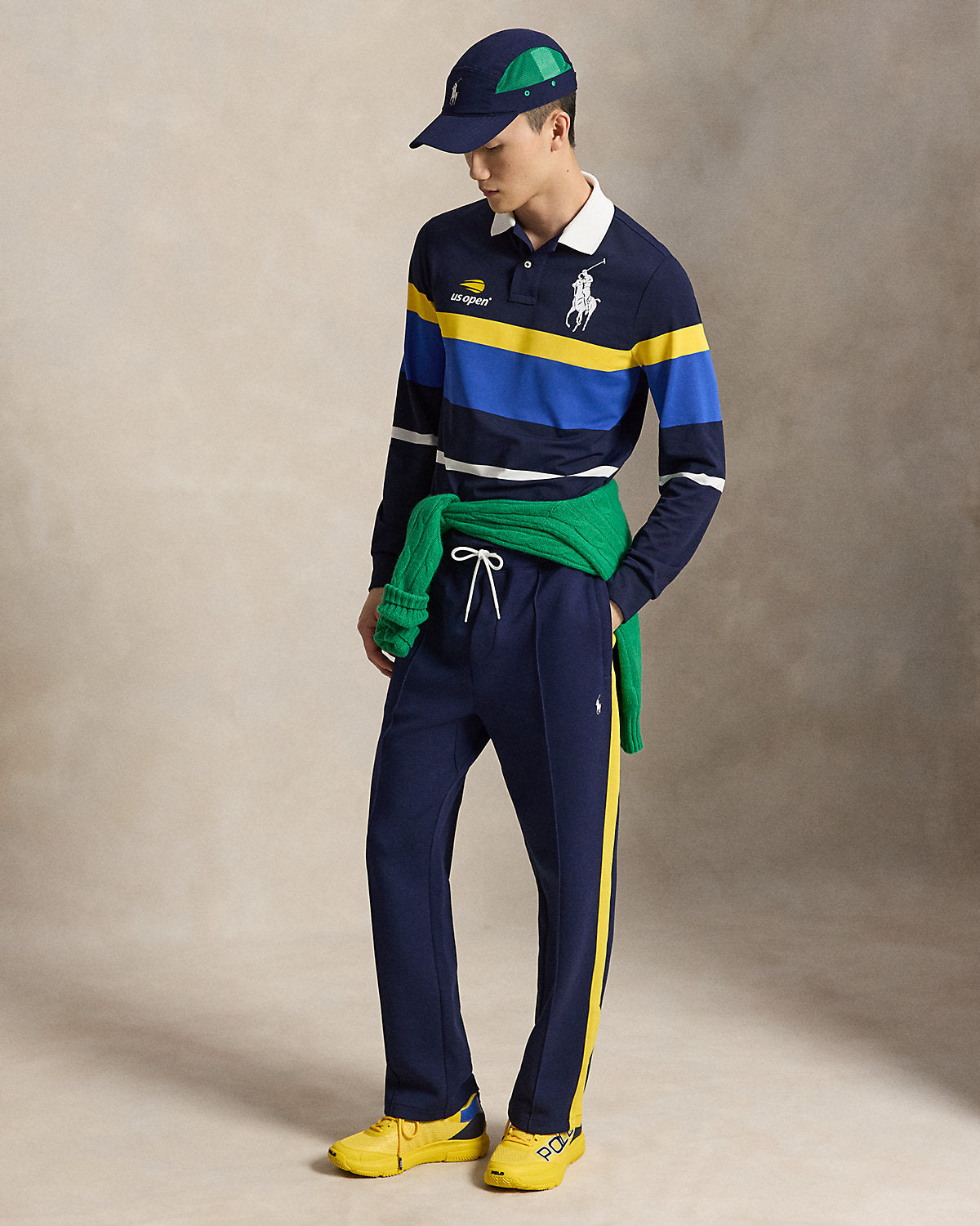 US Open Ball Crew Long-Sleeve Polo Shirt