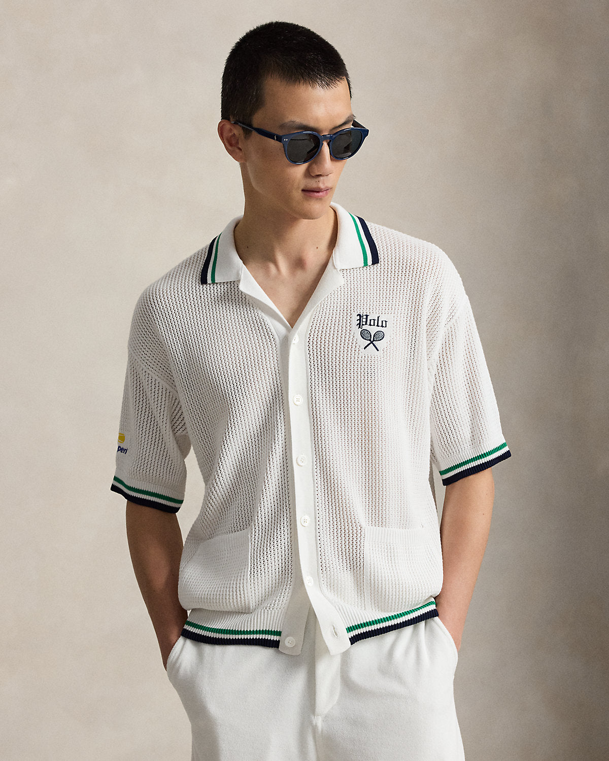 US Open Short-Sleeve Cardigan