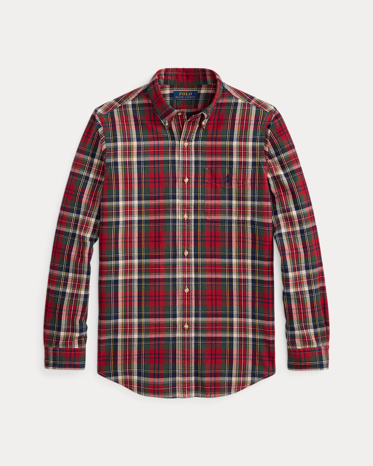 Classic Fit Plaid Brushed Oxford Shirt
