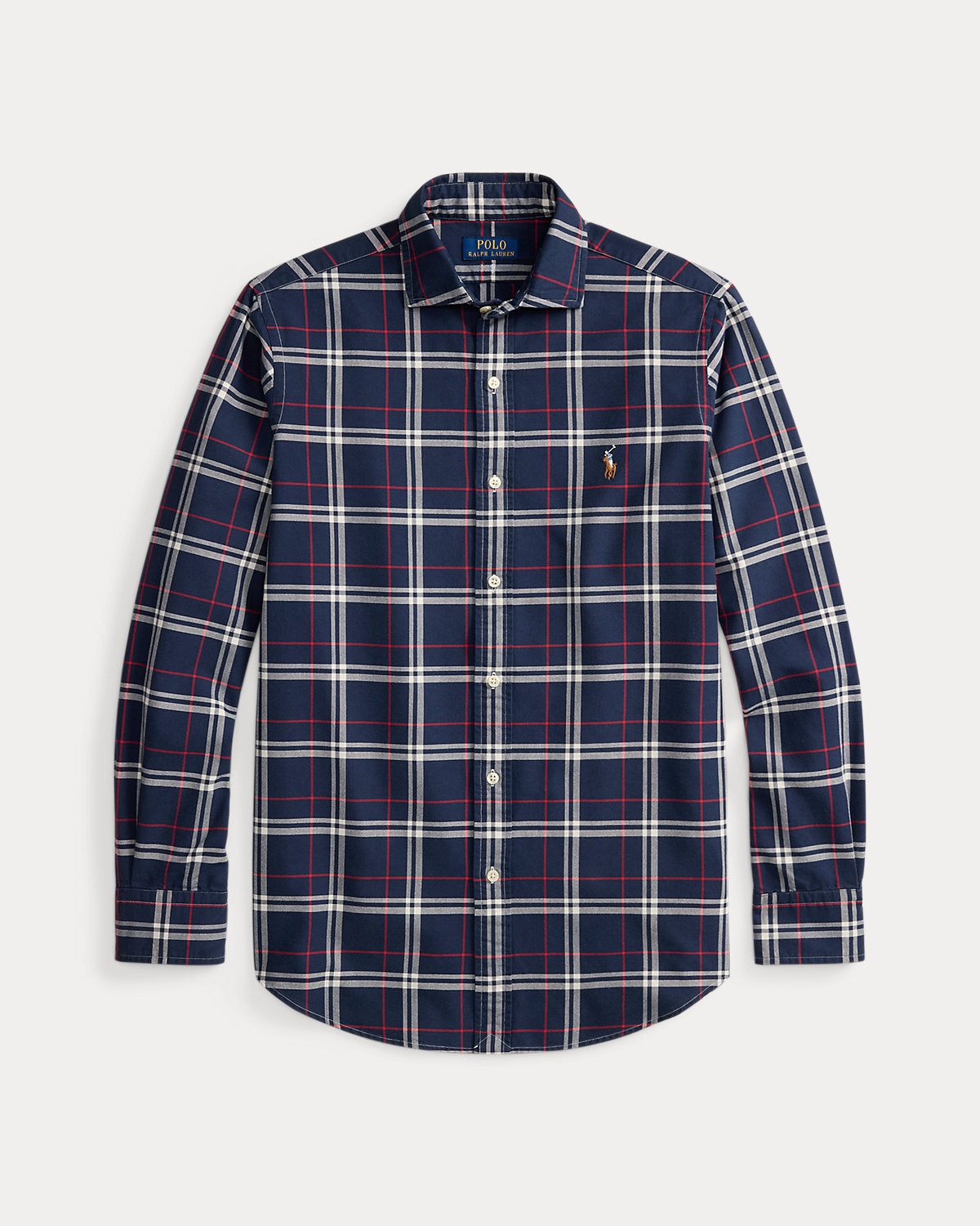 Classic Fit Plaid Oxford Shirt